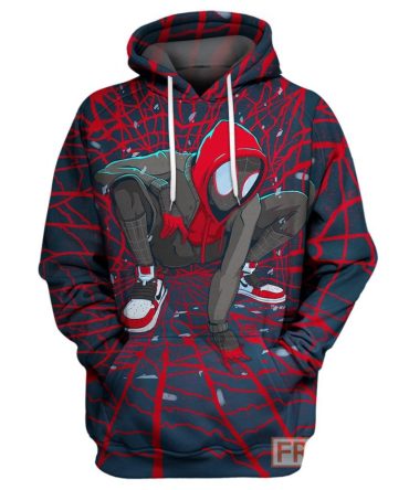 Spiderman Hoodie Spider Verse T-Shirt Marvel Spiderman Shirt