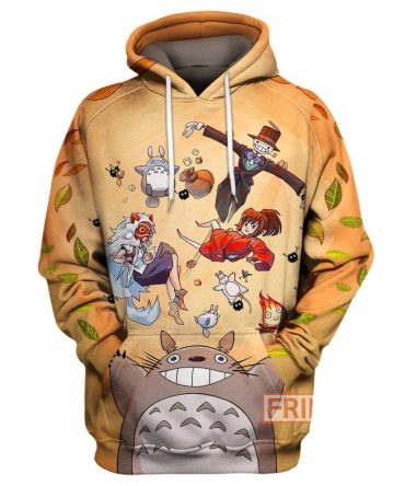 S.Ghibli Totoro Hoodie S.Ghibli Characters Totoro Chihiro Mononoke T-Shirt Amazing S.Ghibli Shirt