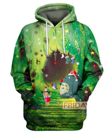 My Neighbor Totoro T-Shirt Totoro Merry Christmas T-Shirt Cute My Neighbor Totoro Hoodie