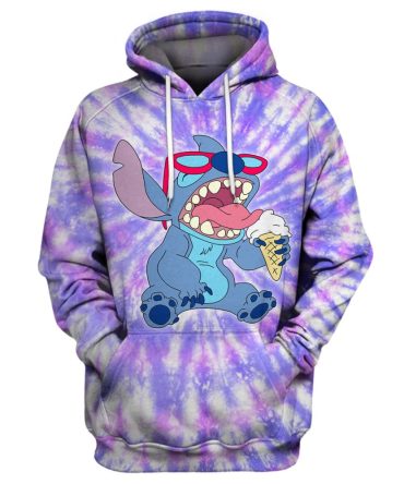 Stitch T-Shirt Stitch Tie Dye T-Shirt Amazing Disney Hoodie