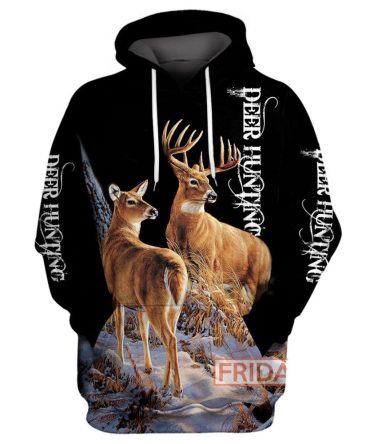 Hunting T-Shirt Animals Wildlife Deers Hunter Hoodie T-Shirt Hunting Hoodie