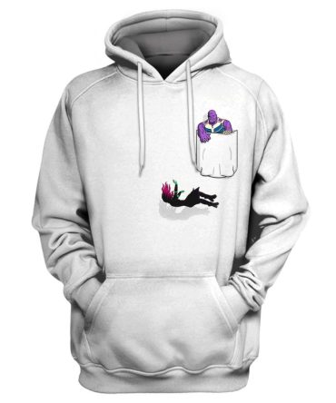 Marvel Thanos Hoodie Thanos & Daughter Pocket T-Shirt Awesome Marvel Thanos Shirt