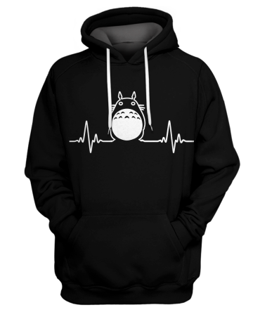 My Neighbor Totoro Hoodie Totoro Heartbeat T-Shirt My Neighbor Totoro Shirt