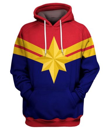 Marvel Hoodie Captain Marvel Tie T-Shirt Awesome Marvel Shirt