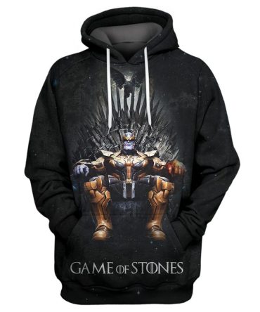 Marvel Tn Hoodie Thanos - Game Of Stones T-Shirt Marvel Tn Shirt