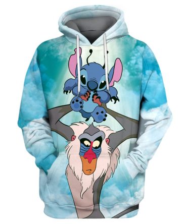 Lk Stitch T-Shirt Rafiki & Stitch T-Shirt Amazing Disney Hoodie