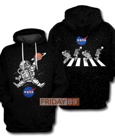 Nasa T-Shirt Astronaut Basketball League Slam Dunk Nasa Black T-Shirt Nasa Hoodie