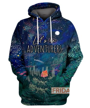 Camping Hoodie Camping Let'S Be Adventurers T-Shirt Hoodie Adult