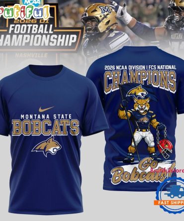 Montana State Bobcats 2026 Ncaa Division I Fcs National Champions Special New T Shirt