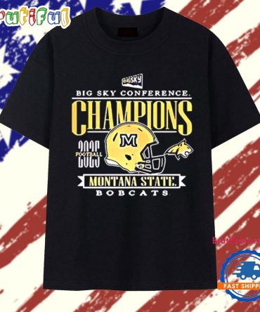 Montana State Bobcats Football Big Sky Conference Champions 2025 T Shirt