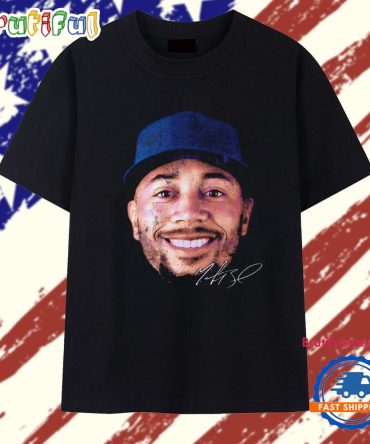 Mookie Betts Los Angeles Baseball Vintage Headshot T Shirt