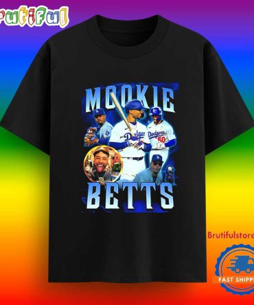 Mookie Betts Los Angeles Dodgers Player Collage T Shirt