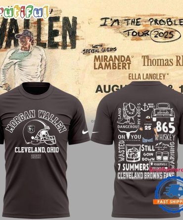 Morgan Wallen X Cleveland Browns 2025 3D Shirt
