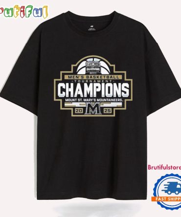 Mount St Mary’S Maac Men’S Basketball Conference Tournament Champions 2025 T Shirt