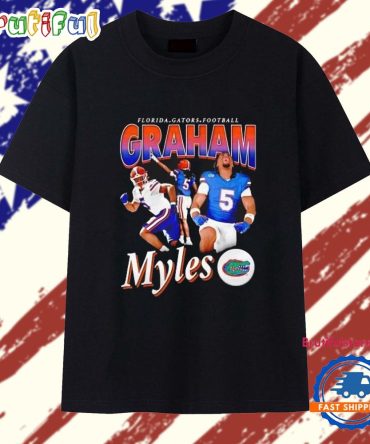 Myles Graham Illustrated Florida Gators Football T Shirt