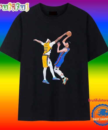 Myles Turner Block Shot Basketball Vintage Style 2025 T Shirt