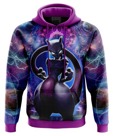 Mystic Mewtwo Pokemon 3D All Over Print Hoodie