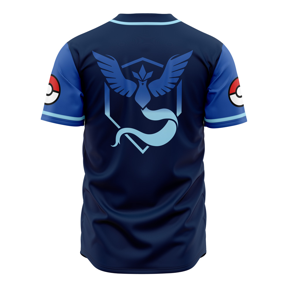 Team Mystic Baseball Jersey - Premium Pokémon Go Fan Apparel - Image 2