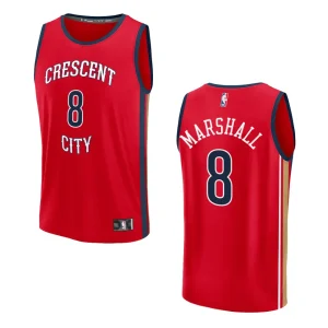 Naji Marshall Statement Edition New Orleans Pelicans 2023-24 Red Fastbreak Replica Jersey - Alzaintravels