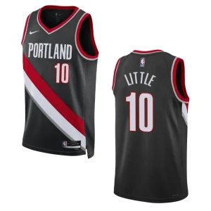 Portland Trail Blazers Nassir Little 2022-23 Icon Edition Black Swingman Jersey - Alzaintravels
