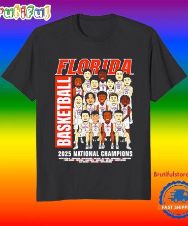 National Champions 2025 Florida Gators Team Caricature T Shirt