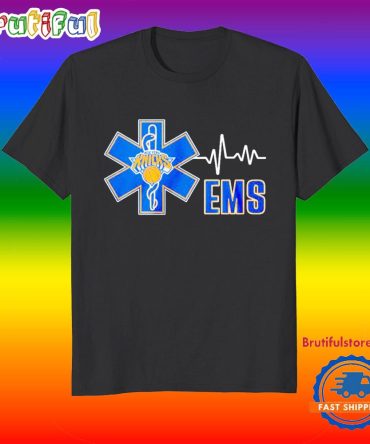 National Ems New York Knicks Heart Beat T Shirt