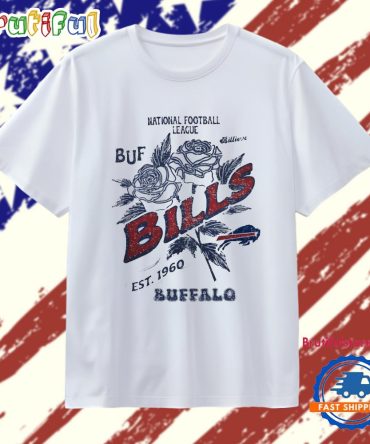 National Football League Buffalo Bills Est 1960 Flowers T Shirt