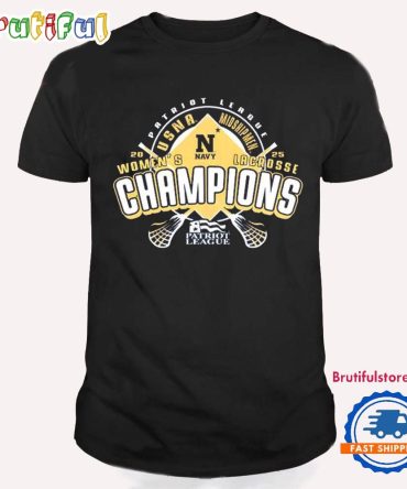 Navy Midshipmen 2025 Patriot League Women’S Lacrosse Tournament Champions T Shirt