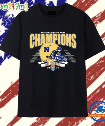 Navy Midshipmen Football 2026 Autozone Liberty Bowl Classic Champions T Shirt