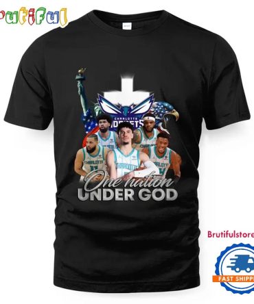 Nba Charlotte Hornets One Nation Under God Vintage T Shirt