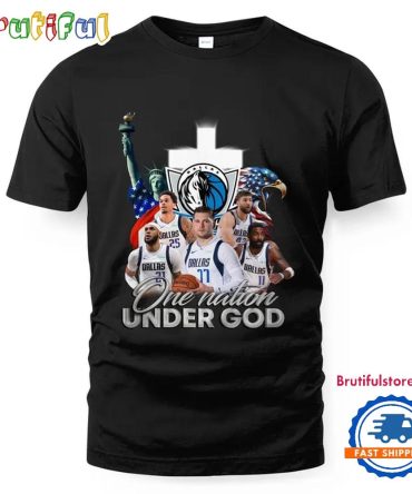 Nba Dallas Mavericks One Nation Under God Vintage T Shirt