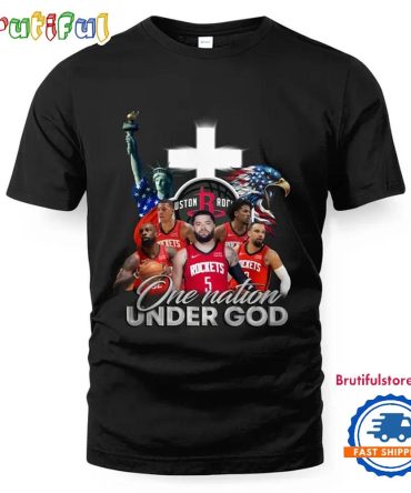 Nba Houston Rockets One Nation Under God Vintage T Shirt