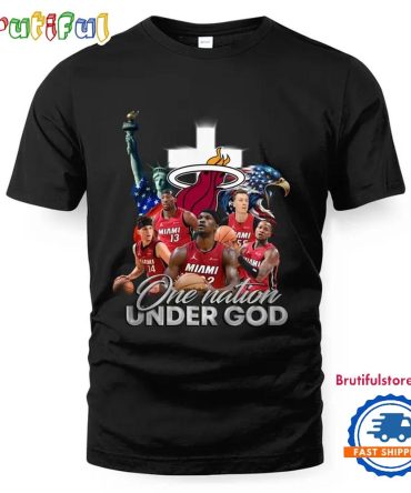 Nba Miami Heat One Nation Under God Vintage T Shirt