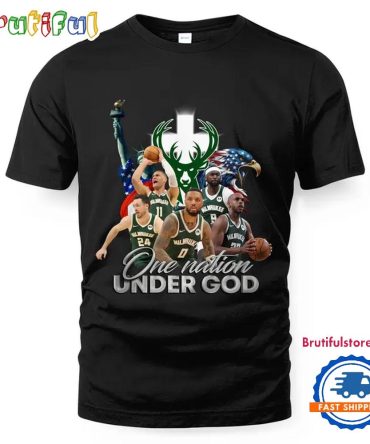 Nba Milwaukee Bucks One Nation Under God Vintage T Shirt