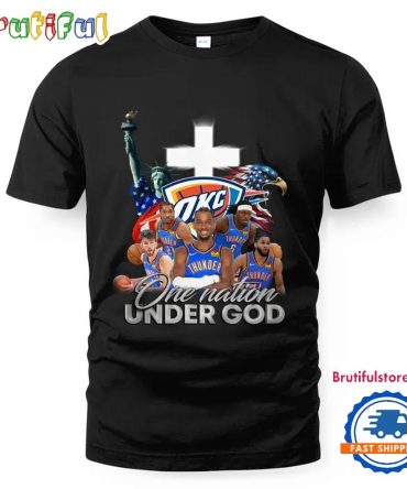 Nba Oklahoma City Thunder One Nation Under God Vintage T Shirt