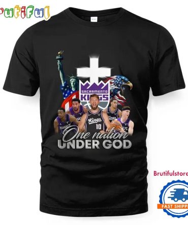 Nba Sacramento Kings One Nation Under God Vintage T Shirt