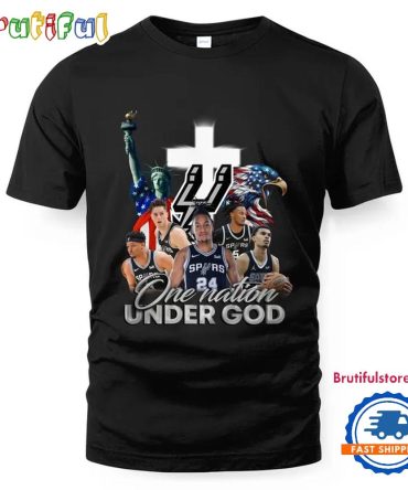 Nba San Antonio Spurs One Nation Under God Vintage T Shirt