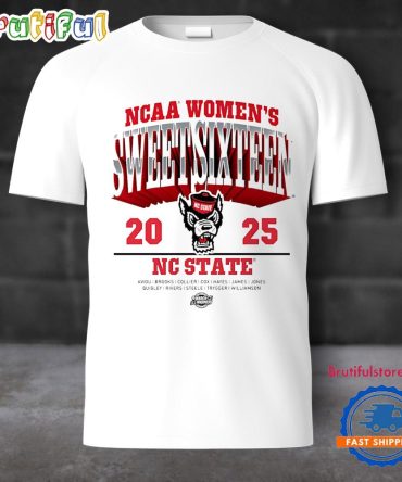 Nc State Wolfpack March Madnees 2025 Sweet Sixteen Streetwear T Shirt
