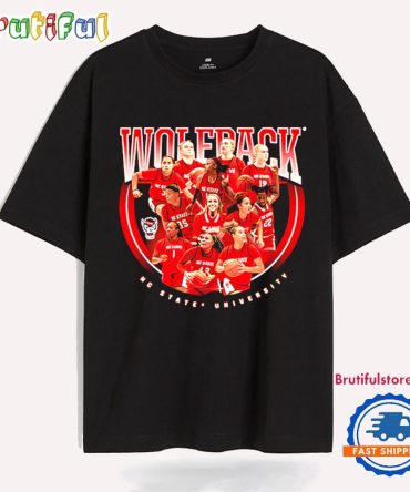 Nc State Women’S Basketball Team Collage Ncaa 2025 T Shirt