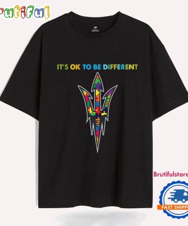 Ncaa Arizona State Sun Devils Special Autism Awareness It'S Ok To Be Different T-Shirt