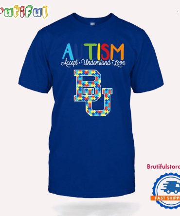 Ncaa Baylor Bears Autism Accept Understand Love T-Shirt