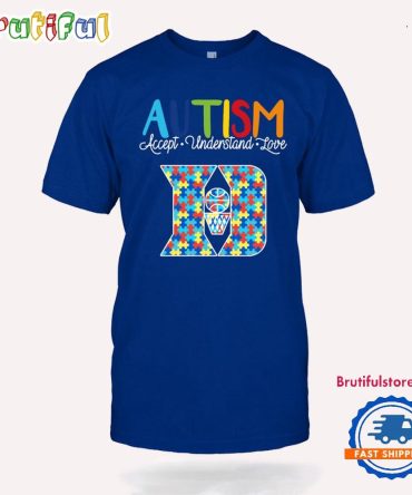 Ncaa Duke Blue Devils Autism Accept Understand Love T-Shirt