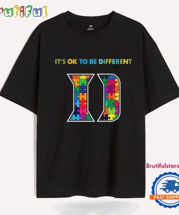Ncaa Duke Blue Devils Special Autism Awareness It'S Ok To Be Different T-Shirt