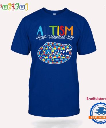 Ncaa Florida Gators Autism Accept Understand Love T-Shirt