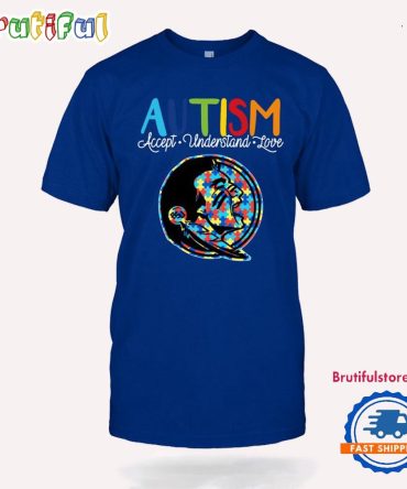 Ncaa Florida State Seminoles Autism Accept Understand Love T-Shirt
