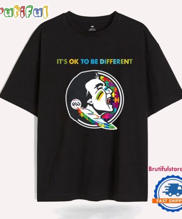 Ncaa Florida State Seminoles Special Autism Awareness It'S Ok To Be Different T-Shirt