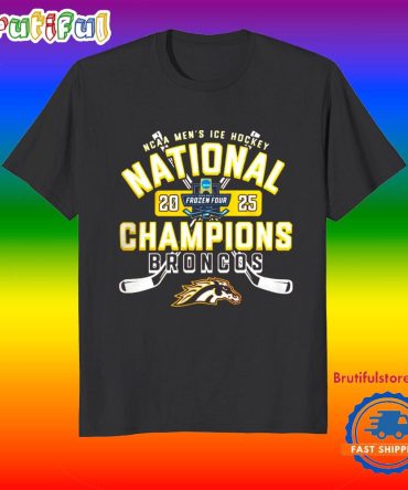 Ncaa Frozen Four Men’S Ice Hockey National Champions Western Michigan Broncos 2025 Shirts