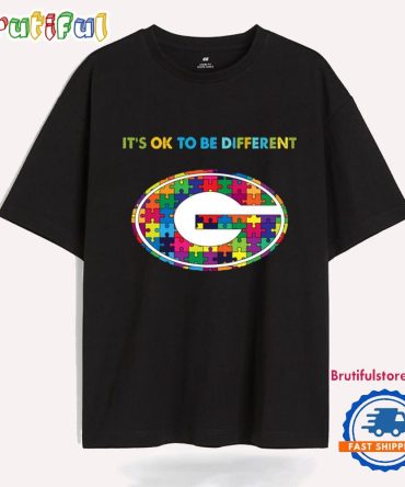Ncaa Georgia Bulldogs Special Autism Awareness It'S Ok To Be Different T-Shirt