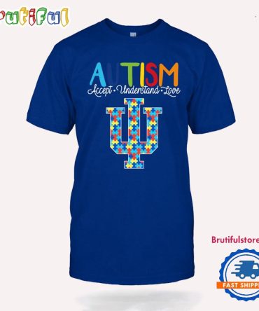 Ncaa Indiana Hoosiers Autism Accept Understand Love T-Shirt