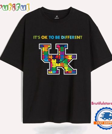 Ncaa Kentucky Wildcats Special Autism Awareness It'S Ok To Be Different T-Shirt